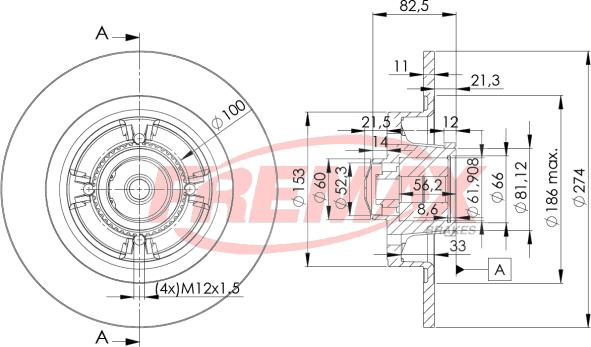 FREMAX BD-1181 - Bremžu diski ps1.lv