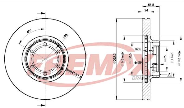 FREMAX BD-1367 - Bremžu diski ps1.lv