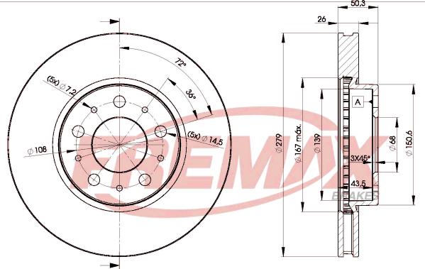 FREMAX BD-1788 - Bremžu diski ps1.lv