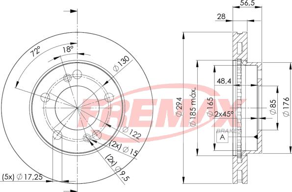 FREMAX BD-8674 - Bremžu diski ps1.lv