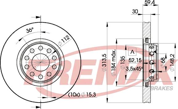 FREMAX BD-8015 - Bremžu diski ps1.lv