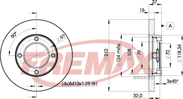 FREMAX BD-8702 - Bremžu diski ps1.lv