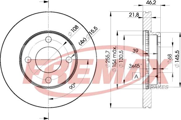 FREMAX BD-3633 - Bremžu diski ps1.lv