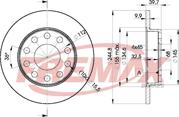 FREMAX BD-3637 - Bremžu diski ps1.lv