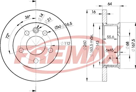 FREMAX BD-3013 - Bremžu diski ps1.lv