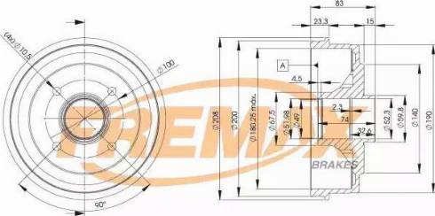 FREMAX BD-3030 - Bremžu trumulis ps1.lv