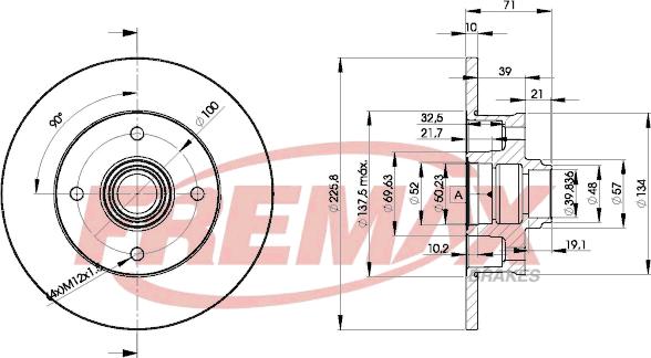 FREMAX BD-3393 - Bremžu diski ps1.lv