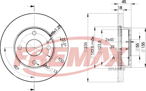 FREMAX BD-3254 - Bremžu diski ps1.lv