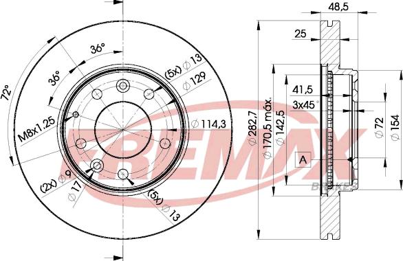 FREMAX BD-3269 - Bremžu diski ps1.lv