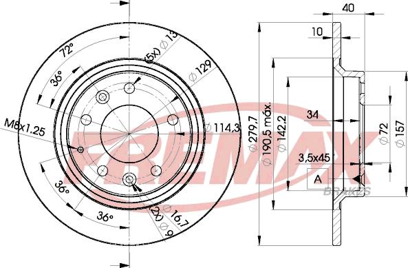 FREMAX BD-3268 - Bremžu diski ps1.lv