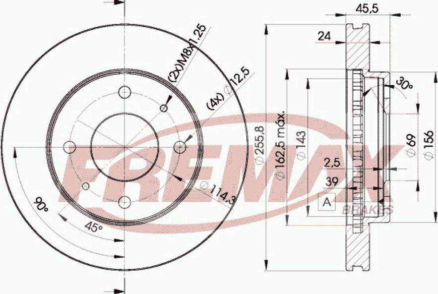 FREMAX BD2926 - Bremžu diski ps1.lv