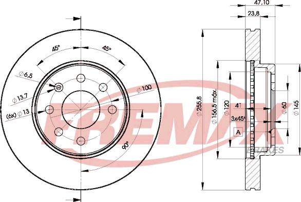 FREMAX BD-2559 - Bremžu diski ps1.lv