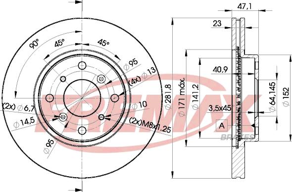 FREMAX BD-2585 - Bremžu diski ps1.lv