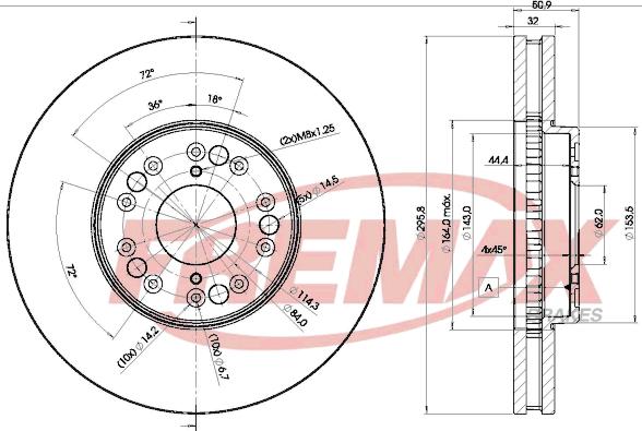 FREMAX BD-2611 - Bremžu diski ps1.lv