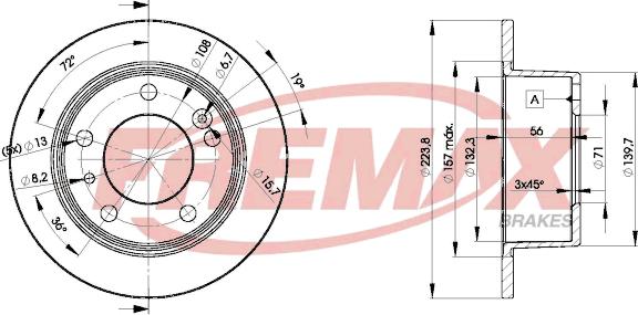 FREMAX BD-2062 - Bremžu diski ps1.lv