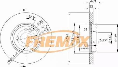 FREMAX BD-2892 - Bremžu diski ps1.lv