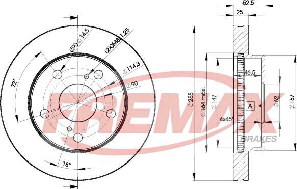 FREMAX BD-2806 - Bremžu diski ps1.lv