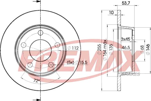 FREMAX BD-2880 - Bremžu diski ps1.lv