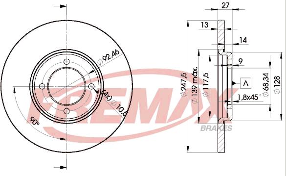 FREMAX BD-2375 - Bremžu diski ps1.lv