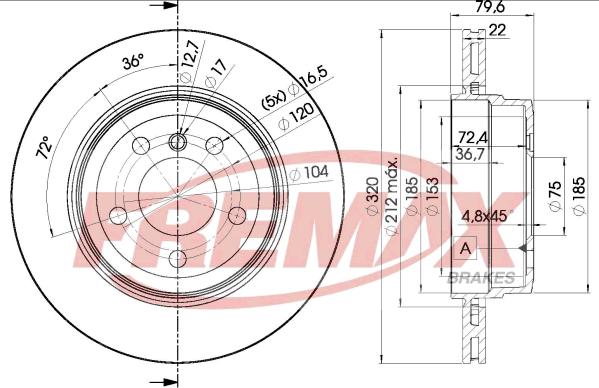 FREMAX BD-2218 - Bremžu diski ps1.lv