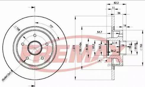 FREMAX BD-2236 - Bremžu diski ps1.lv