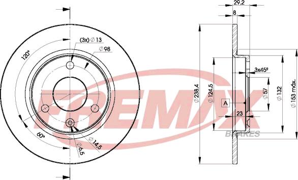 FREMAX BD-7199 - Bremžu diski ps1.lv