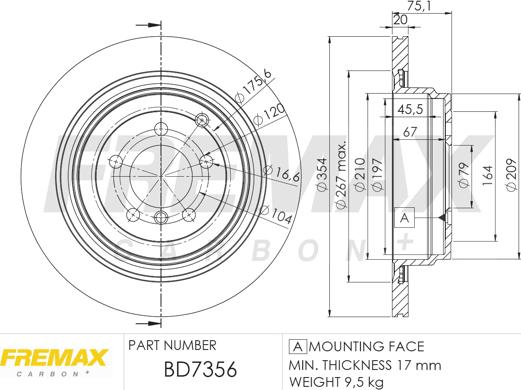 FREMAX BD-7356 - Bremžu diski ps1.lv