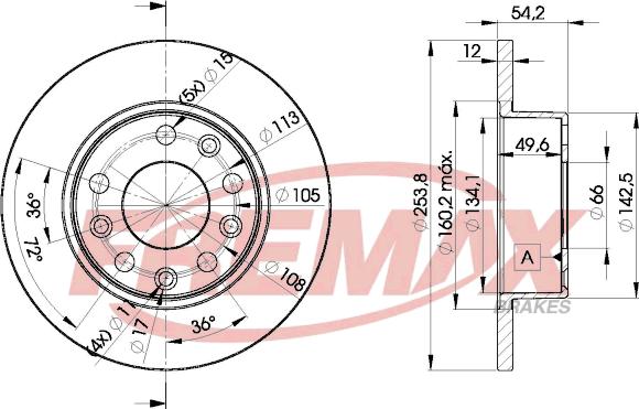 FREMAX BD-7307 - Bremžu diski ps1.lv