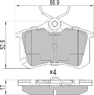 FREMAX FBP-0574 - Bremžu uzliku kompl., Disku bremzes ps1.lv