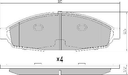 FREMAX FBP-0071 - Bremžu uzliku kompl., Disku bremzes ps1.lv