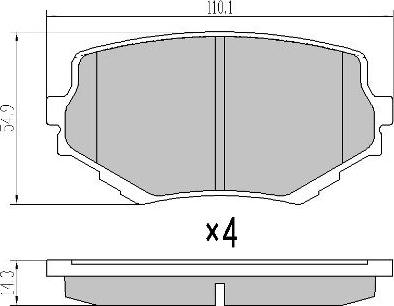 FREMAX FBP-1046 - Bremžu uzliku kompl., Disku bremzes ps1.lv