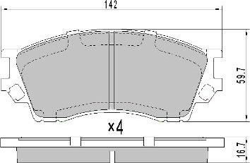 FREMAX FBP-1760 - Bremžu uzliku kompl., Disku bremzes ps1.lv