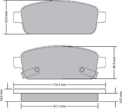 FREMAX FBP-1725 - Bremžu uzliku kompl., Disku bremzes ps1.lv