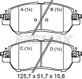 FREMAX FBP-2603 - Bremžu uzliku kompl., Disku bremzes ps1.lv