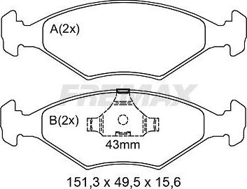 AUGROS 55416028 - Bremžu uzliku kompl., Disku bremzes ps1.lv