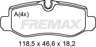 FREMAX FBP-2010 - Bremžu uzliku kompl., Disku bremzes ps1.lv