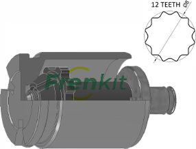 Frenkit K385202T - Virzulis, Bremžu suports ps1.lv