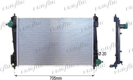 Frigair 0104.3128 - Radiators, Motora dzesēšanas sistēma ps1.lv