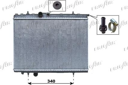 Frigair 0108.3072 - Radiators, Motora dzesēšanas sistēma ps1.lv