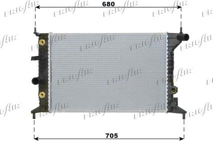 Frigair 0107.3049 - Radiators, Motora dzesēšanas sistēma ps1.lv