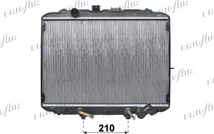 Frigair 0128.3058 - Radiators, Motora dzesēšanas sistēma ps1.lv