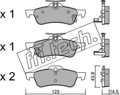 Fri.Tech. 572.1 - Bremžu uzliku kompl., Disku bremzes ps1.lv