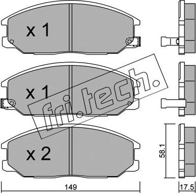 BENDIX 572453 - Bremžu uzliku kompl., Disku bremzes ps1.lv