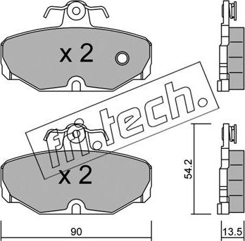 Fri.Tech. 097.0 - Bremžu uzliku kompl., Disku bremzes ps1.lv