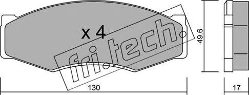 Fri.Tech. 068.0 - Bremžu uzliku kompl., Disku bremzes ps1.lv