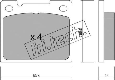 INTERBRAKE DP7704 - Bremžu uzliku kompl., Disku bremzes ps1.lv