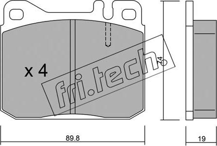 Fri.Tech. 013.2 - Bremžu uzliku kompl., Disku bremzes ps1.lv