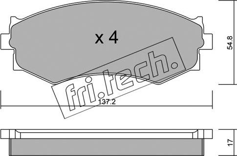 Fri.Tech. 197.0 - Bremžu uzliku kompl., Disku bremzes ps1.lv