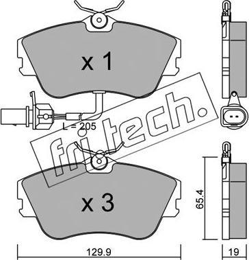 Brembo P85050N - Bremžu uzliku kompl., Disku bremzes ps1.lv