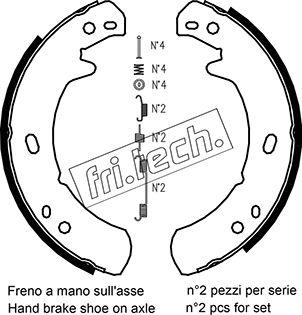 Fri.Tech. 1092.311K - Bremžu loku kompl., Stāvbremze ps1.lv